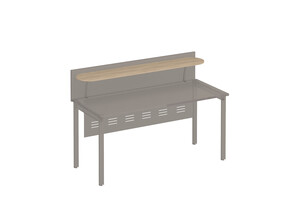 Полка овальная под кронштейны, Формула ФР 403, 160х30х1.6 см