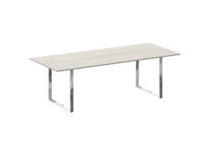 Стол переговорный на О-образном м/к, Metal System Direct БО.ПРГ-240, 240х100х75 см