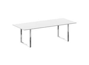 Стол переговорный на О-образном м/к, Metal System Direct БО.ПРГ-240, 240х100х75 см