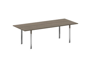 Стол переговорный на П-образном м/к, Metal System Direct БП.ПРГ-240, 240х100х75 см