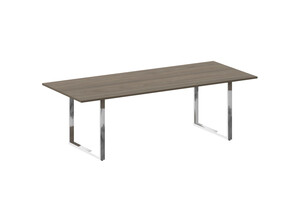 Стол переговорный на О-образном м/к, Metal System Direct БО.ПРГ-240, 240х100х75 см