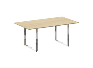 Стол переговорный на О-образном м/к, Metal System Direct БО.ПРГ-180, 180х100х75 см