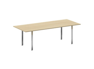 Стол переговорный на П-образном м/к, Metal System Direct БП.ПРГ-240, 240х100х75 см