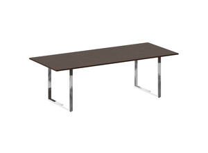 Стол переговорный на О-образном м/к, Metal System Direct БО.ПРГ-240, 240х100х75 см