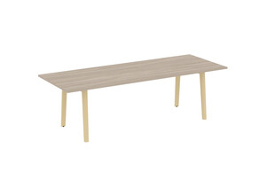 Стол переговорный, опоры - массив дерева, Onix Wood Direct OW.PRG-25, 258х98х75 см