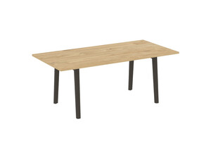 Стол переговорный, опоры - массив дерева, Onix Wood Direct OW.PRG-19, 198х98х75 см