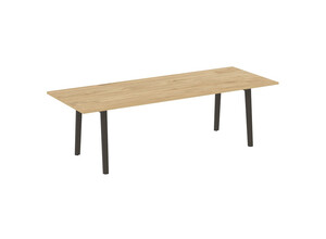 Стол переговорный, опоры - массив дерева, Onix Wood Direct OW.PRG-25, 258х98х75 см