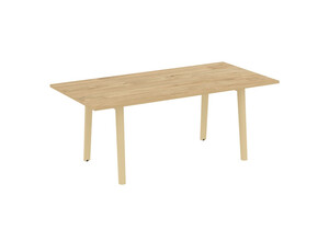 Стол переговорный, опоры - массив дерева, Onix Wood Direct OW.PRG-19, 198х98х75 см
