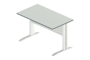 Стол прямой на металлокаркасе, Агат АМК-4 + ОА-01/1200, 120х70х75 см АМК-4 + ОА-01/1200 - Офисные столы
