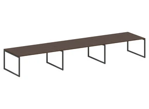 Стол для переговоров (3 столешницы) на О-образном м/к, Metal system quattro 40x40, 40БО.ПРГ-3.5