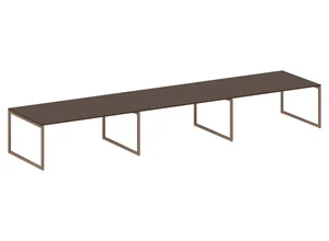 Стол для переговоров (3 столешницы) на О-образном м/к, Metal system quattro 40x40, 40БО.ПРГ-3.5