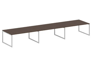 Стол для переговоров (3 столешницы) на О-образном м/к, Metal system quattro 40x40, 40БО.ПРГ-3.5