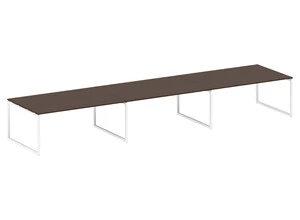 Стол для переговоров (3 столешницы) на О-образном м/к, Metal system quattro 40x40, 40БО.ПРГ-3.5
